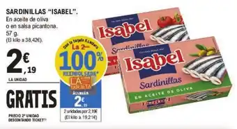 E.Leclerc SARDINILLAS "ISABEL". oferta