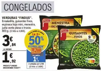 E.Leclerc VERDURAS "FINDUS". oferta