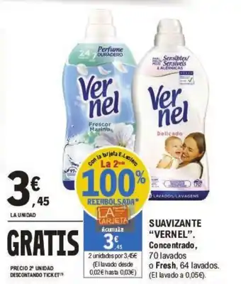 E.Leclerc SUAVIZANTE "VERNEL". Concentrado, oferta