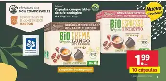 Lidl Bellarom Cápsulas Compostables De Café Ecológico oferta