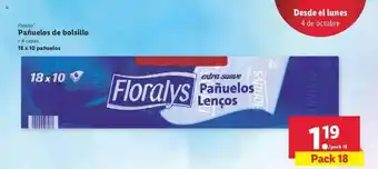 Lidl Floralys Pañuelos De Bolsillo. oferta