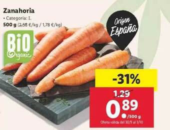 Lidl Zanahoria 500g oferta