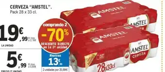 E.Leclerc CERVEZA "AMSTEL oferta