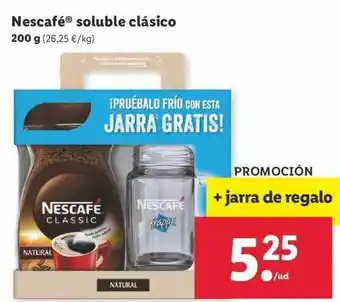 Lidl Nescafé Soluble Clásico 200g oferta