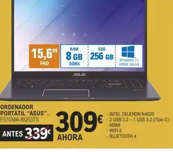 E.Leclerc ORDENADOR PORTÁTIL "ASUS oferta