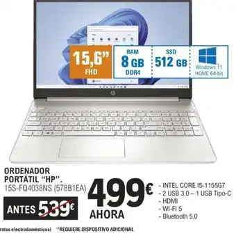 E.Leclerc ORDENADOR PORTÁTIL "HP oferta