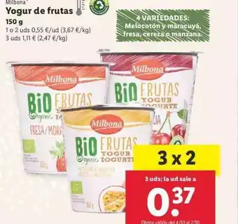Lidl Yogur De Frutas 150g oferta