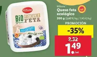Lidl Queso Feta Ecológico 200g oferta