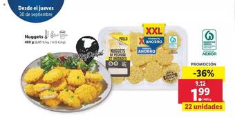 Lidl Nuggets 480g oferta
