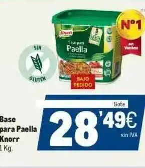 Makro Base Para Paella Knorr 1kg oferta