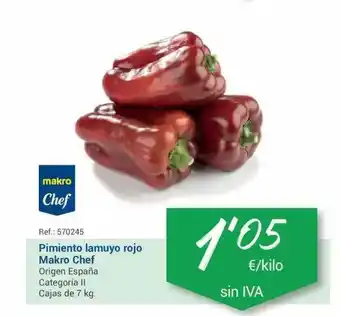 Makro Makro Chef Pimiento Lamuyo Rojo oferta