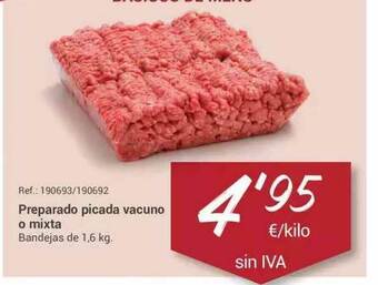Makro Preparado Picada Vacuno O Mixta oferta