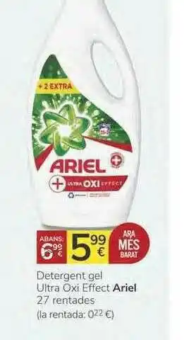 Supermercados Charter Detergent Gel Ultra Oxi Effect Ariel oferta