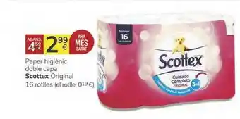 Supermercados Charter Paper Higiènic Doble Capa Scottex oferta