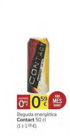 Supermercados Charter Beguda Energètica Contact 50cl oferta