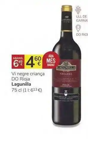 Supermercados Charter Vi Negre Criança Do Rioja Lagunilla 75cl oferta