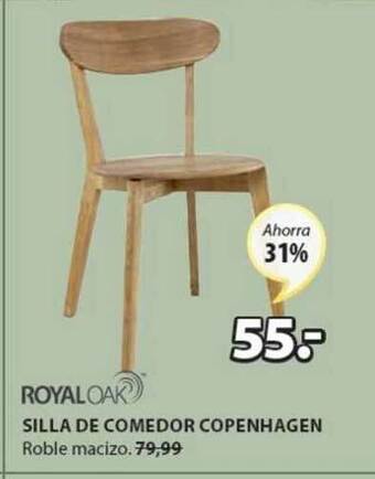 JYSK Royaloak Silla De Comedor Copenhagen oferta