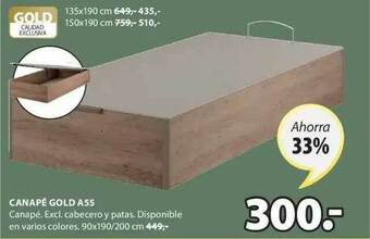 JYSK Canapé Gold A55 oferta