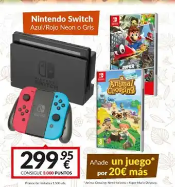 Game Nintendo Switch Azu Rojo Neon O Gris oferta