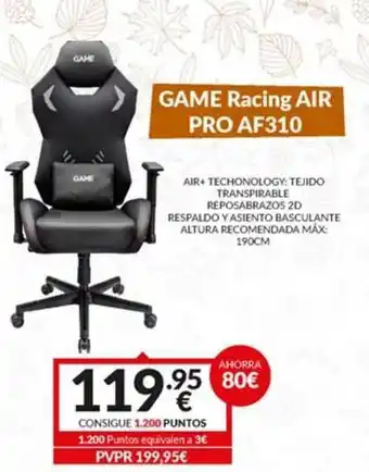 Game Game Racing Air Pro Af310 oferta