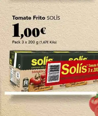 Gadis Tomate Frito Solís 3 x200g oferta