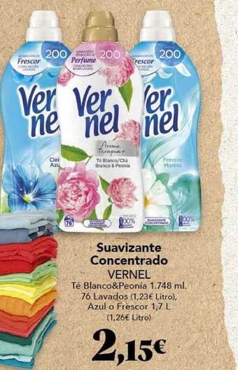 Gadis Suavizante Concentrado Vernel oferta