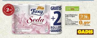 Gadis 2a Unidad 70% Descuento Papel Higiénico Seda 3 Capas Foxy oferta