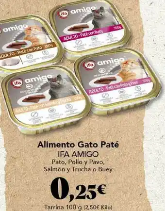 Gadis Alimento Gato Paté Ifa Amigo 100g oferta