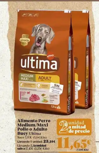 Gadis Alimento Perro Medium Maxi Pollo O Adulto Buey Ultima oferta
