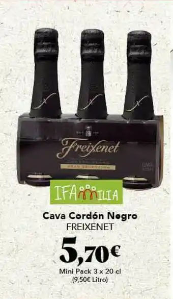 Gadis Cava Cordón Negro Freixenet 3 x 20cl oferta