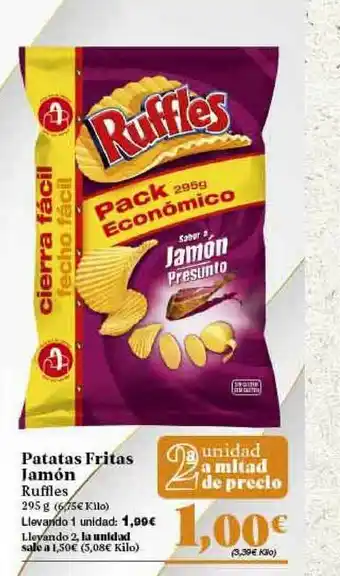 Gadis Patatas Fritas Jamón Ruffles 295g oferta