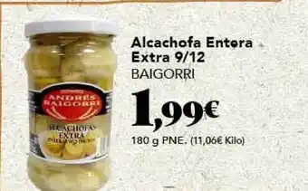 Gadis Alcachofa Entera Extra 9 12 Baigorri 180g oferta