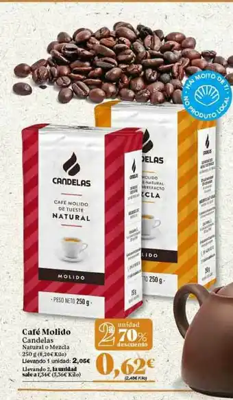 Gadis 2a Unidad 70% Descuento Café Molido Candelas oferta