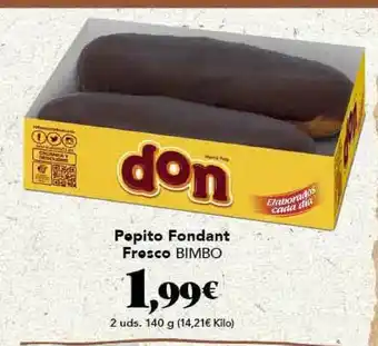 Gadis Pepito Fondant Fresco Bimbo 140g oferta