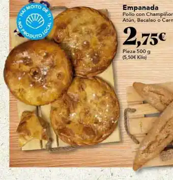Gadis Empanada Pollo Con Champiñon Atún Bacalao O Carne 500g oferta