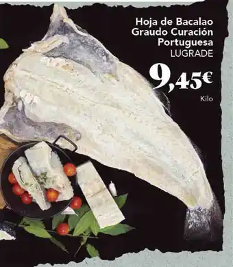 Gadis Hoja De Bacalao Graudo Curación Portuguesa Lugrade oferta