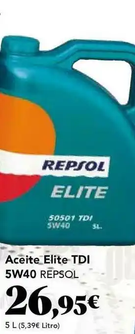 Gadis Aceite Elite Tdi 5w40 Repsol 5l oferta
