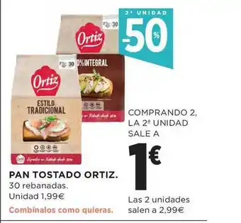 El Corte Inglés 2a Unidad 50% Pan Totado Ortiz oferta