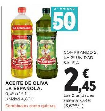 El Corte Inglés Aceite De Oliva La Española oferta
