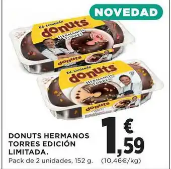 El Corte Inglés Donuts Hermanos Torres Edición Limitada 152g oferta