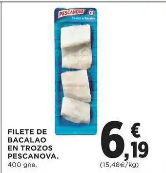 El Corte Inglés Filete De Bacalao En Trozos Pescanova 400gne oferta