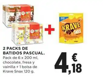 El Corte Inglés 2 Packs De Batidos Pascual 6x200ml oferta