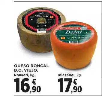El Corte Inglés Queso Roncal D.o. Viejo Ronkari oferta