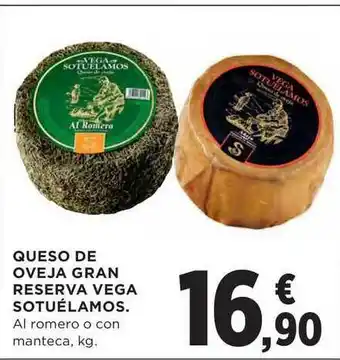 El Corte Inglés Queso De Oveja Gran Reserva Vega Sotuélamos oferta