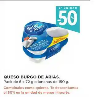 El Corte Inglés Queso Burgo De Arias 6 x 72g oferta