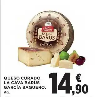 El Corte Inglés Queso Curado La Cava Barus García Baquero oferta