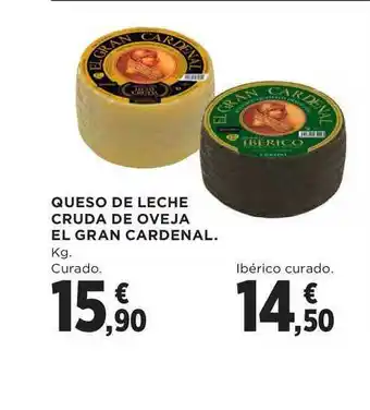 El Corte Inglés Queso De Leche Curad De Oveja El Gran Cardenal oferta