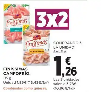 El Corte Inglés Finíssimas Campofrio 115g oferta