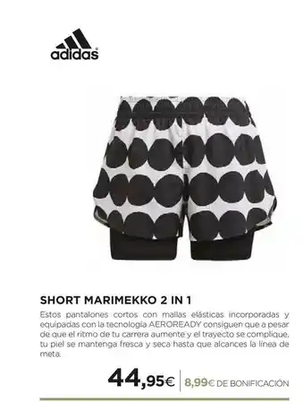 El Corte Inglés Short Marimekko 2 In 1 Adidas oferta