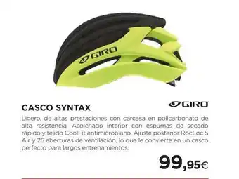 El Corte Inglés Casco Syntax Giro oferta